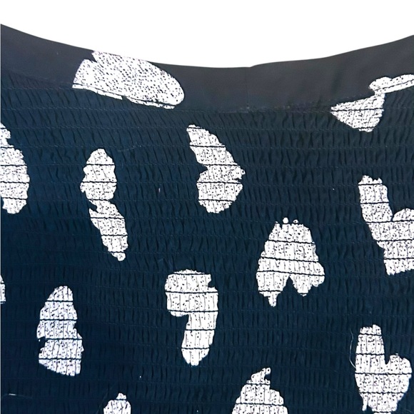 Maeve by Anthropologie Black & White Womens Size Small Heart Print Dress - Picture 9 of 14